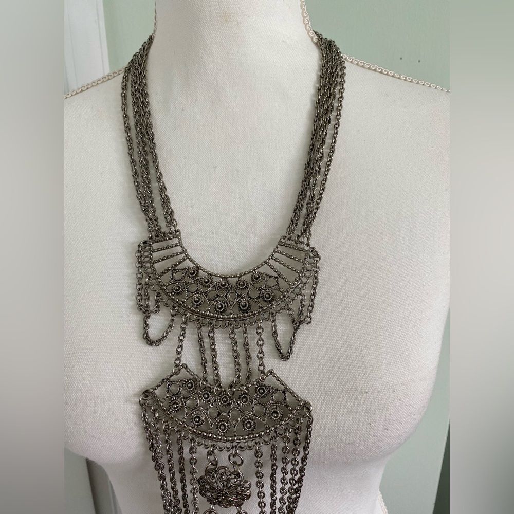 Statement Piece Mayan & Mexican Inspired Necklace - Picture 3 of 4